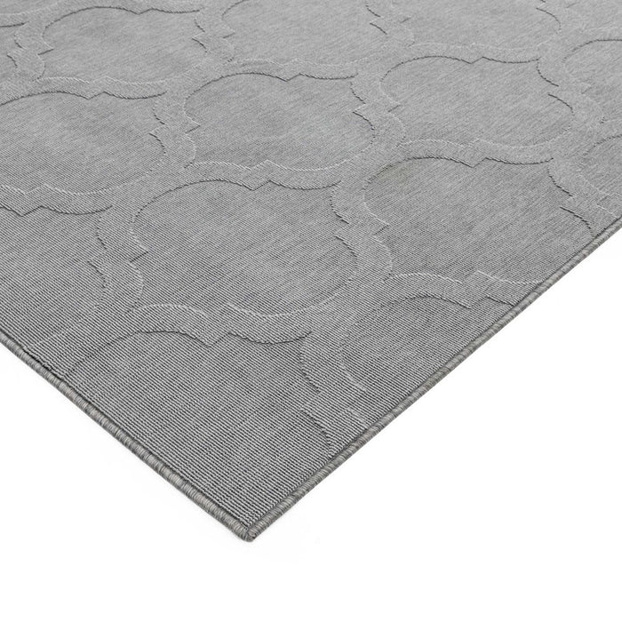 Antibes Trellis Indoor Outdoor Rugs in AN01 Grey