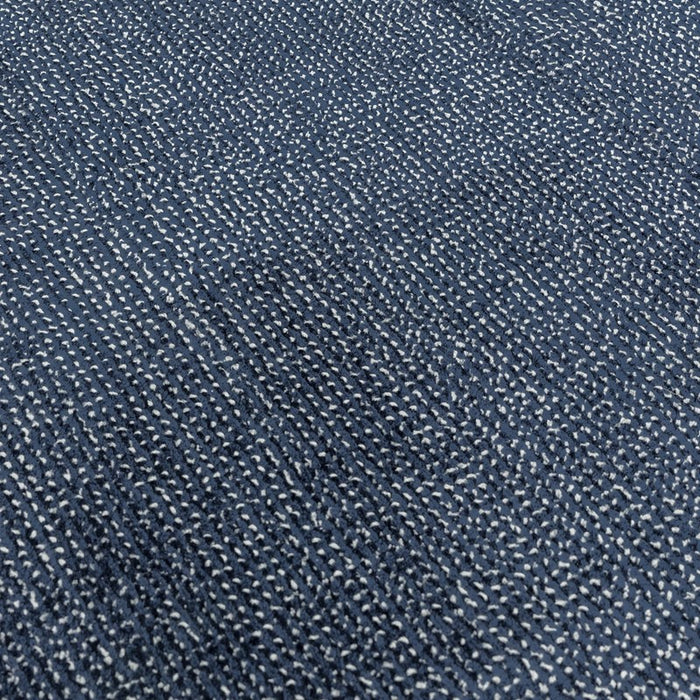 Aston Plain Viscose Rugs in Navy Blue
