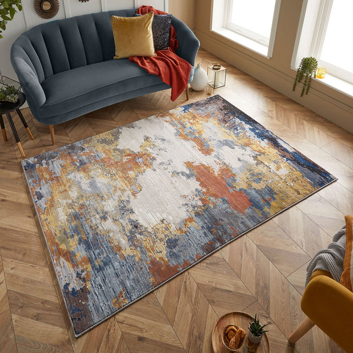 Oriental Weavers Astro Abstract Distressed Woven Rugs in Multi 530