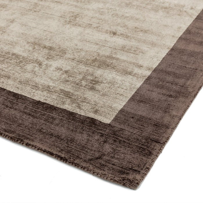 Blade Border Rugs in Chocolate and Mocha