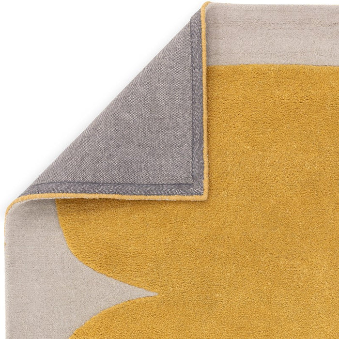Canvas Sculpt 04 Modern Wool Abstract Rugs in Yellow