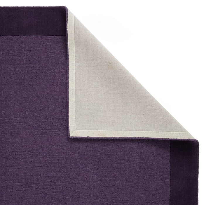 Colours Bordered Wool Rug in Purple