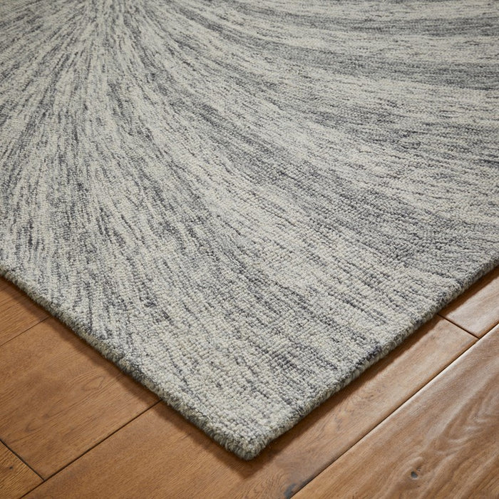 Elements Abstract Paradox Wool Rug in Grey