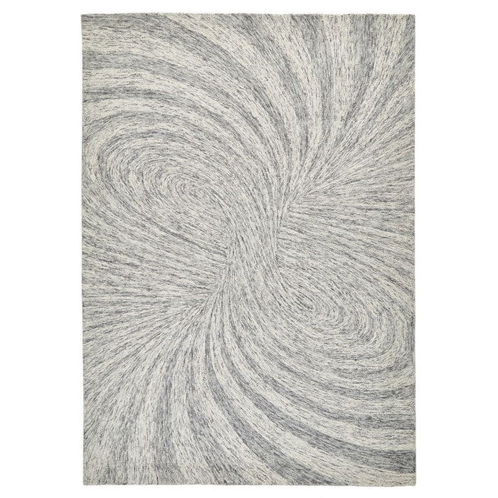 Elements Abstract Cycle Wool Rug in Brown