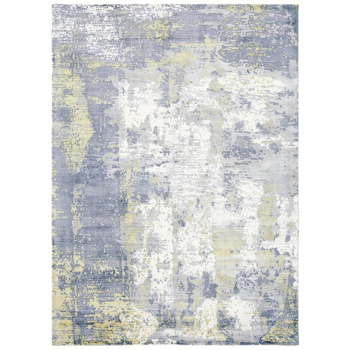 Gatsby Modern Abstract Metallic Viscose Rugs in Gold