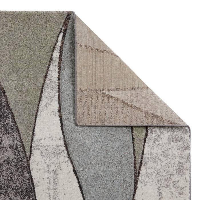 Oriental Weavers Gio 163F Modern Abstract Wave Rug in Grey