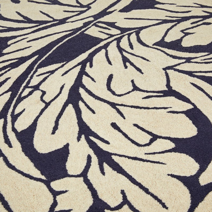 Heritage 2 Floral Rugs in Midnight Blue
