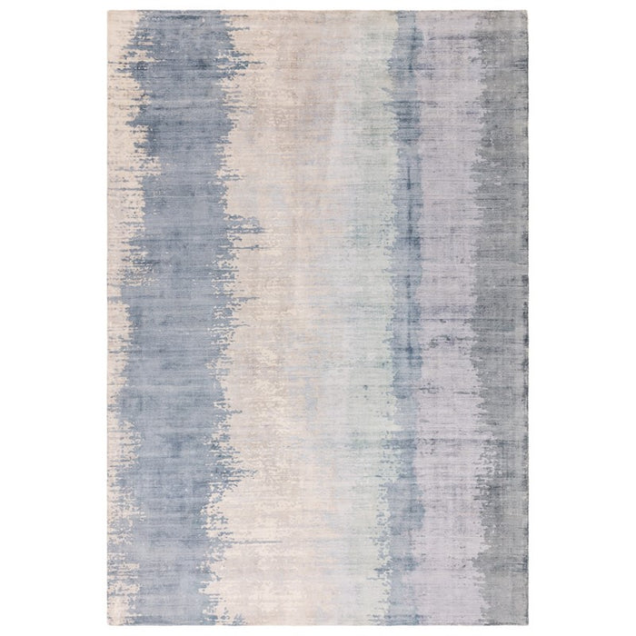 Juno Abstract Rugs in Aquamarine Blue
