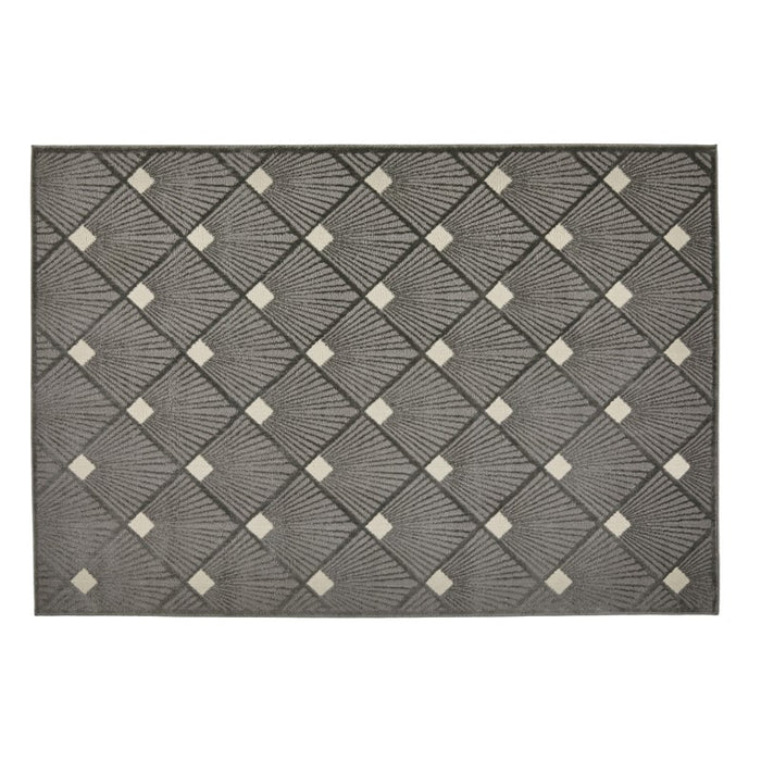 Manhattan 1336 Y Rugs in Geometric Art Deco Grey