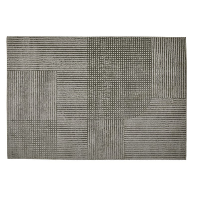 Manhattan 8120 H Rugs in Plain Geometric Grey