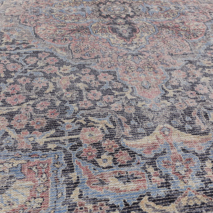 Kaya Rana KY11 Traditional Persian Floral Rugs in Red Blue