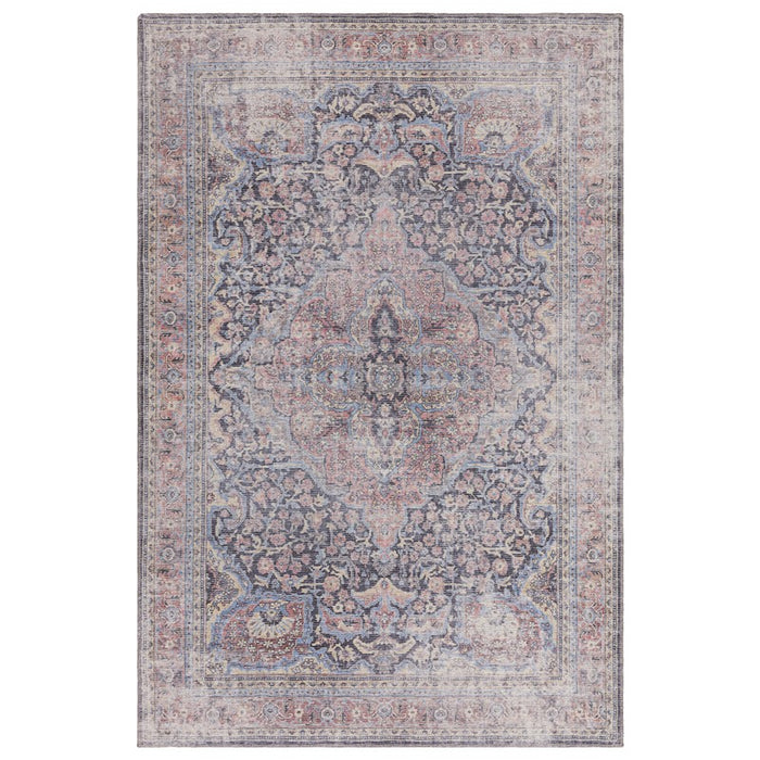 Kaya Rana KY11 Traditional Persian Floral Rugs in Red Blue
