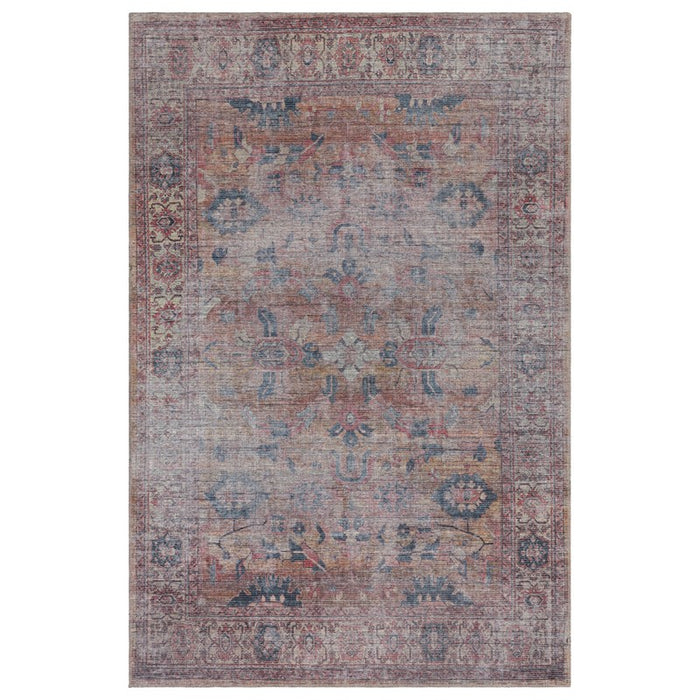 Kaya Sima KY06 Traditional Persian Floral Rugs in Red Blue