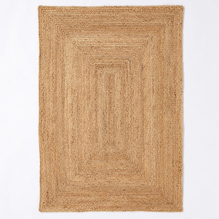 Stockport Natural Hand Braided Jute Rug in Natural