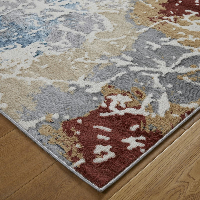 Zoe 1803 X Rugs in Abstract Distressed Multi