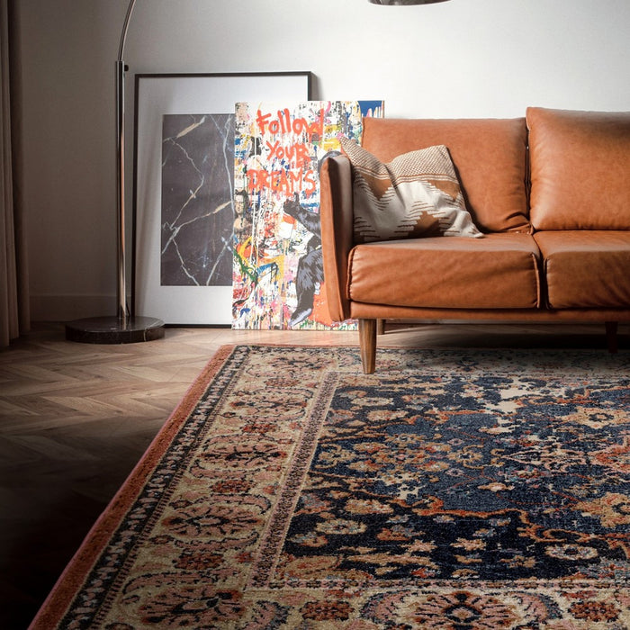 Zola Heris Traditional Persian Rugs in Blue