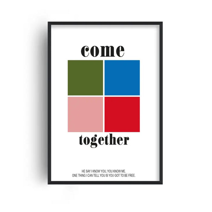 Come Together Beatles Inspired Retro Giclée Art Print