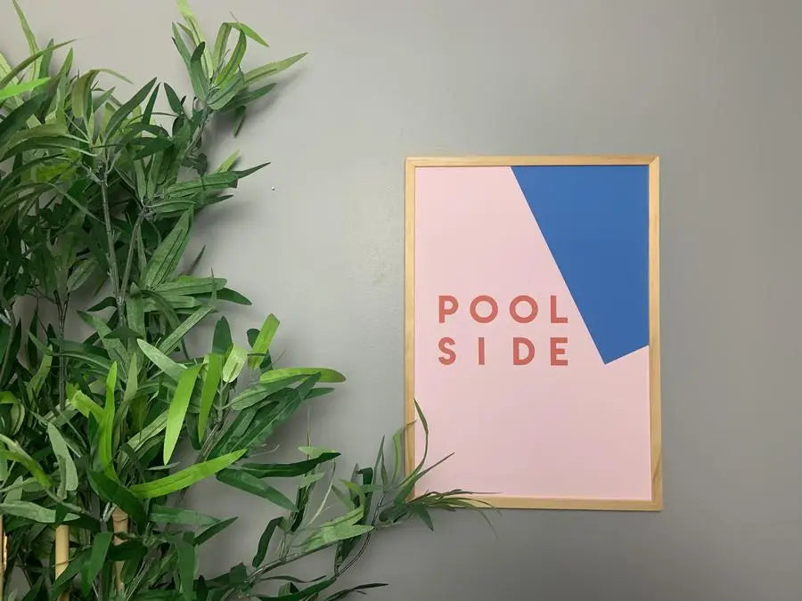 Pool Side Retro Abstract Giclée Art Print