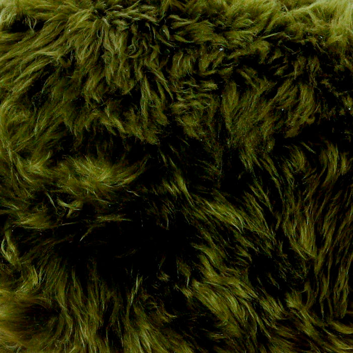 Sextuple Olive Green Sheepskin Rug