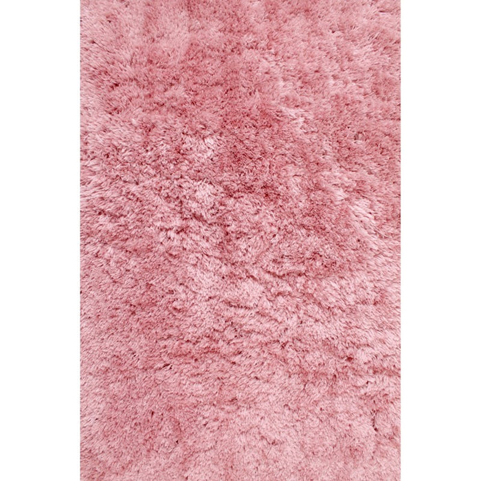Urco Flossy Plain Shaggy Rugs in Blush Pink