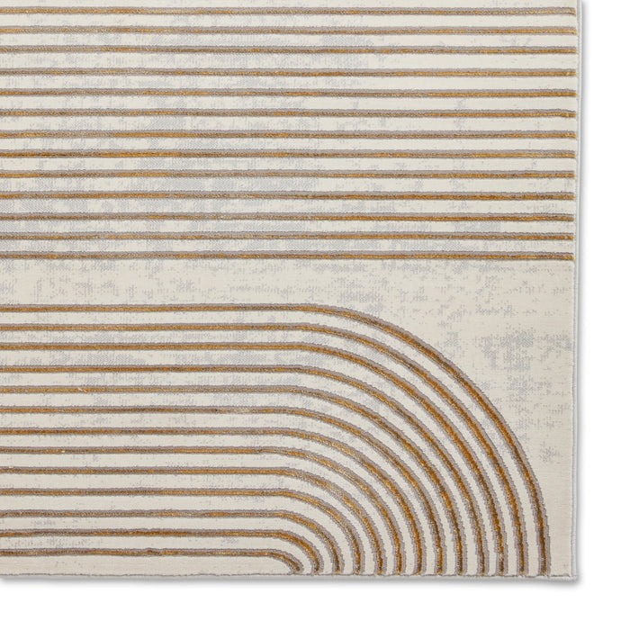 Apollo 2683 Grey/Gold Modern Linear Rug