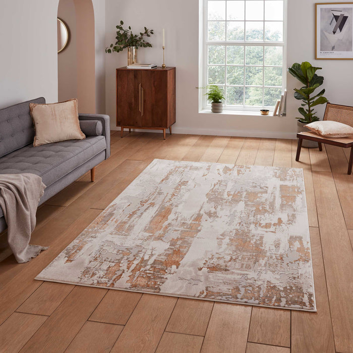 Apollo GR579 Bronze/Grey Modern Abstract Rug