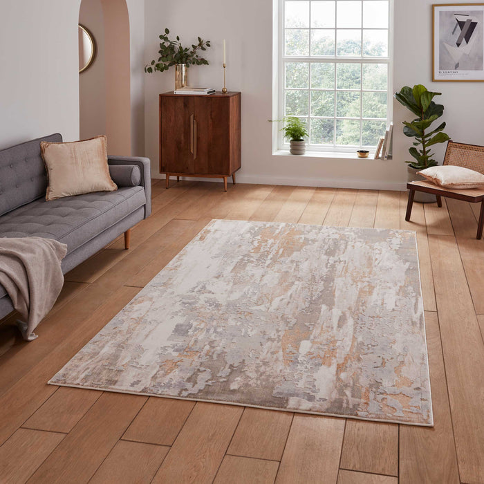 Apollo GR580 Bronze/Grey Modern Abstract Rug