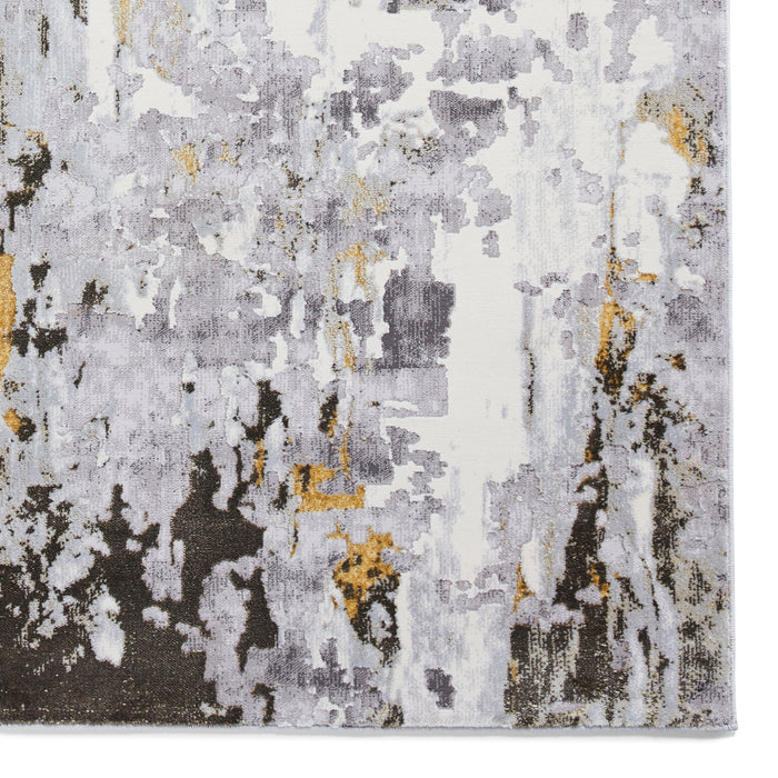 Apollo GR580 Grey/Gold Modern Abstract Rug