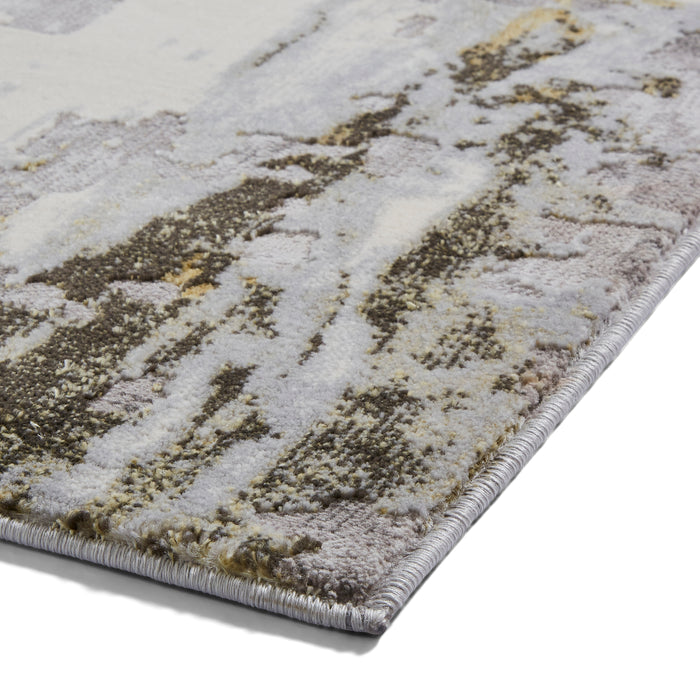 Apollo GR580 Grey/Gold Modern Abstract Rug