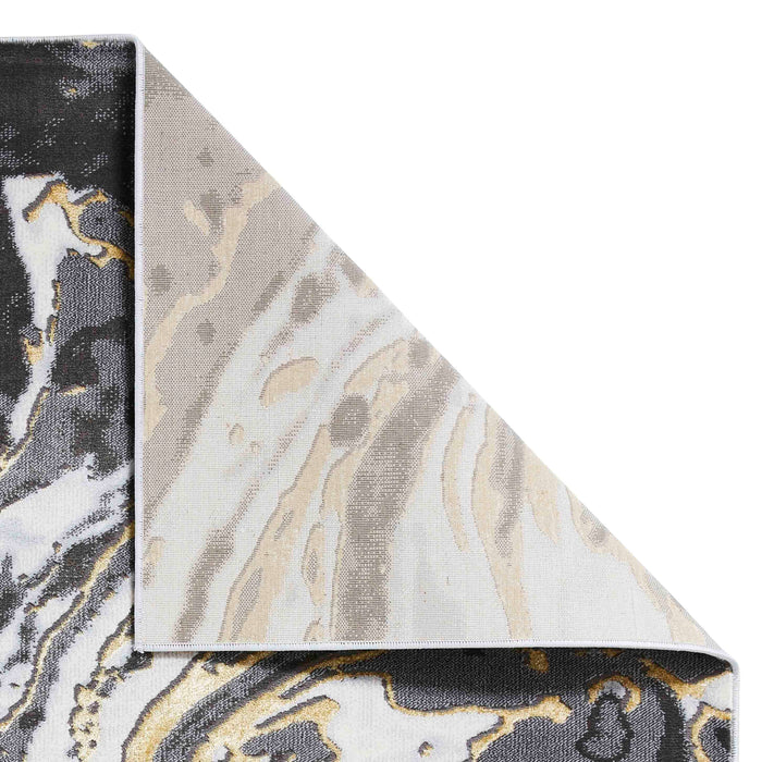 Apollo GR584 Grey/Gold Modern Abstract Rug