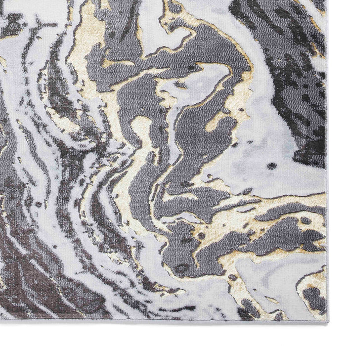 Apollo GR584 Grey/Gold Modern Abstract Rug