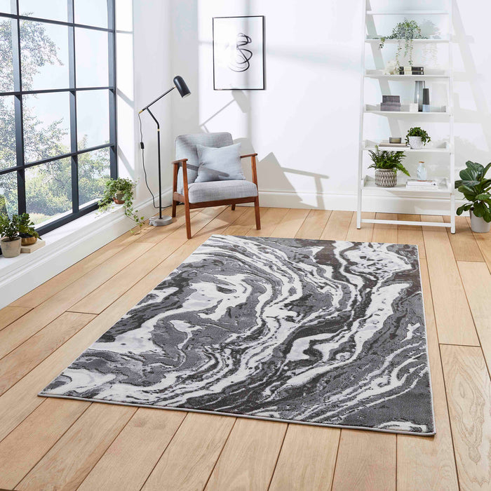 Apollo GR584 Grey Modern Abstract Rug