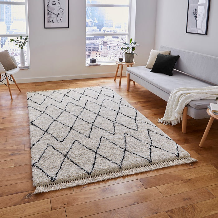 Boho 8280 White/Black Rugs