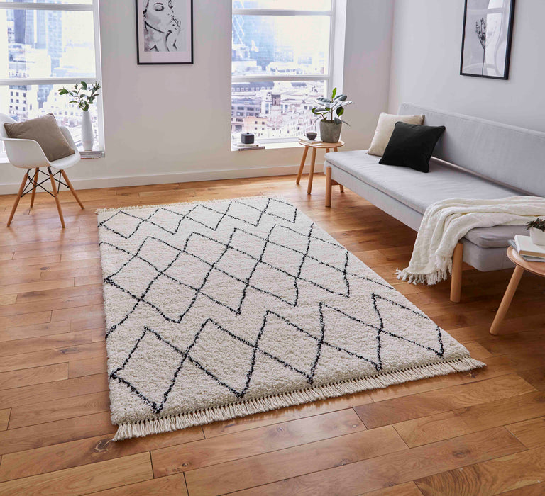 Boho 8280 White/Black Rugs