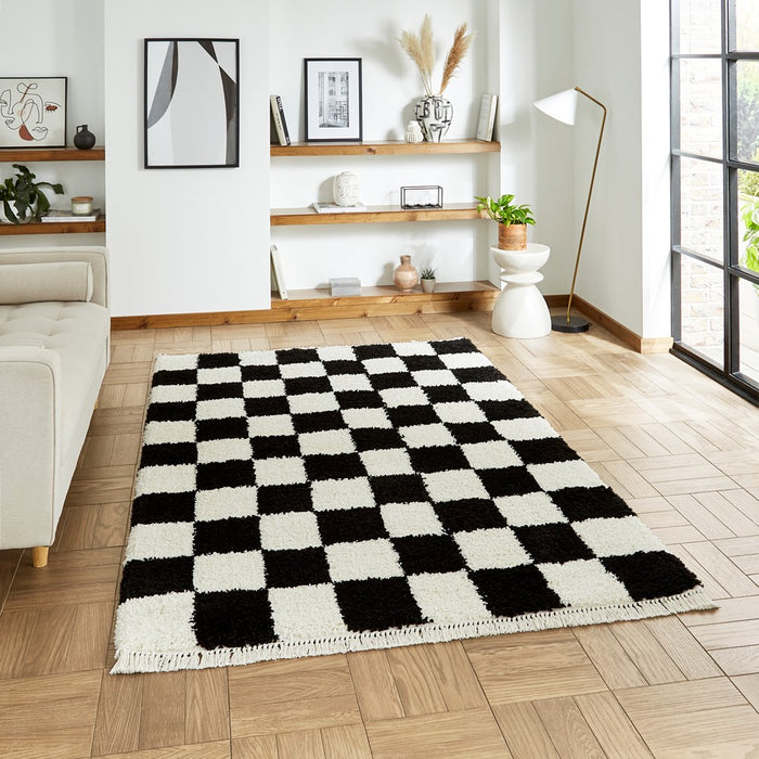 Boho 9433 Black/White Rugs