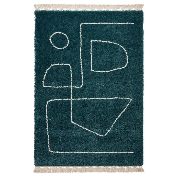 Boho A474 Dark Green Rugs