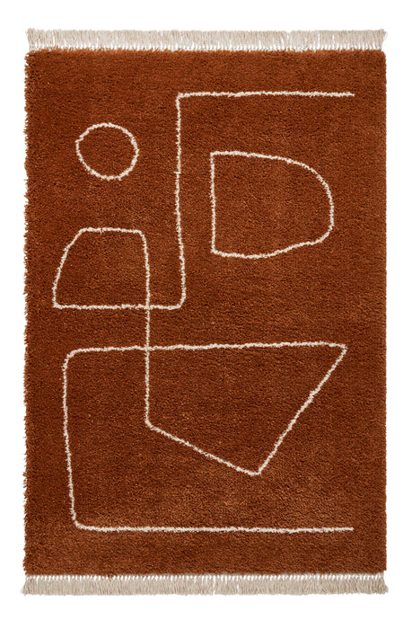 Boho A474 Rust Rugs