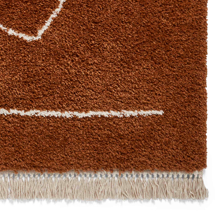 Boho A474 Rust Rugs