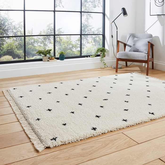 Boho A475 White/Black Rugs