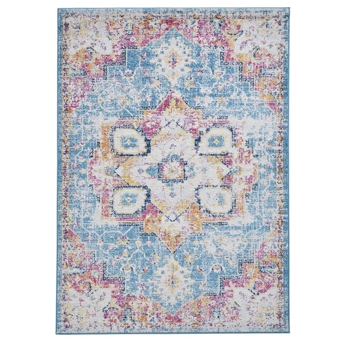 Boston G0532 Rugs in Blue Fuschia Rugs