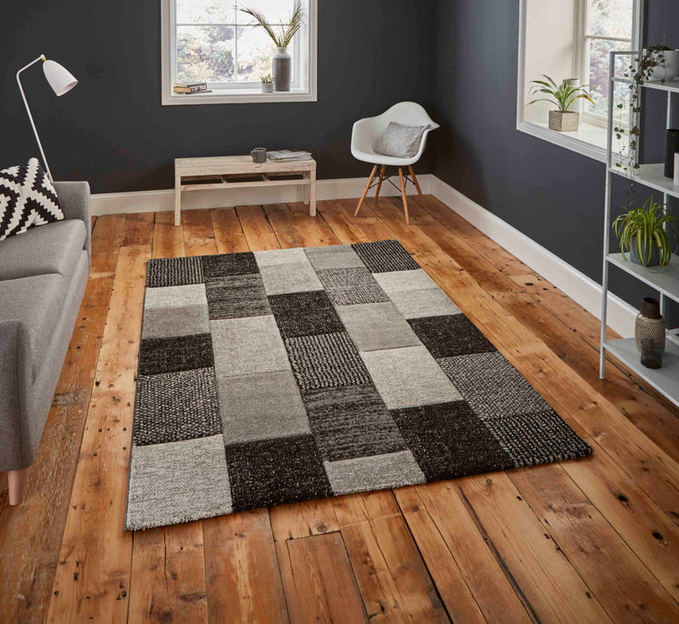 Brooklyn 21830 Grey/ Black Rugs