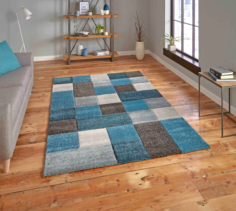 Brooklyn 646 Blue/ Grey Rugs