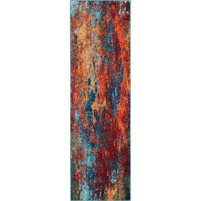 Celestial Abstract Hallway Runner Rugs CES08 Wave by Nourison