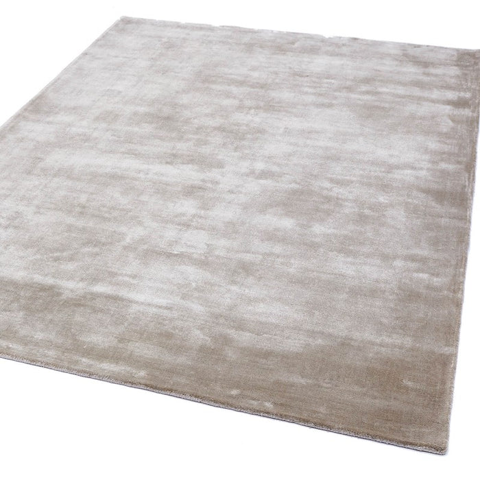 Katherine Carnaby Plain Chrome Designer Rug in Latte