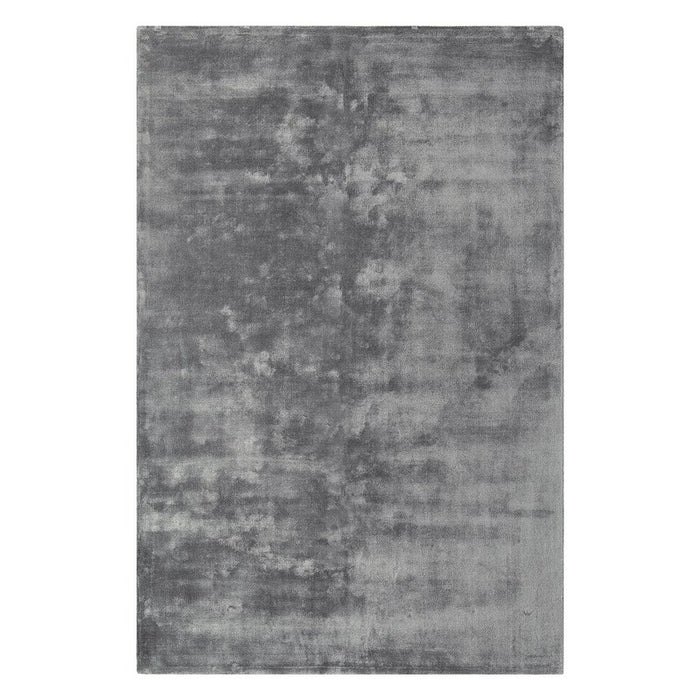 Katherine Carnaby Plain Chrome Designer Rug in Zinc