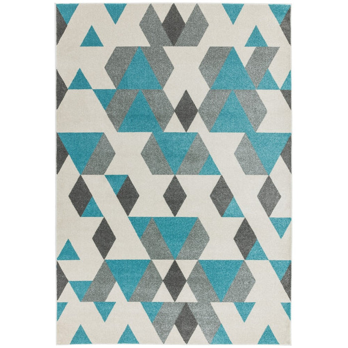 Colt CL17 Pyramid Geometric Rugs in Blue