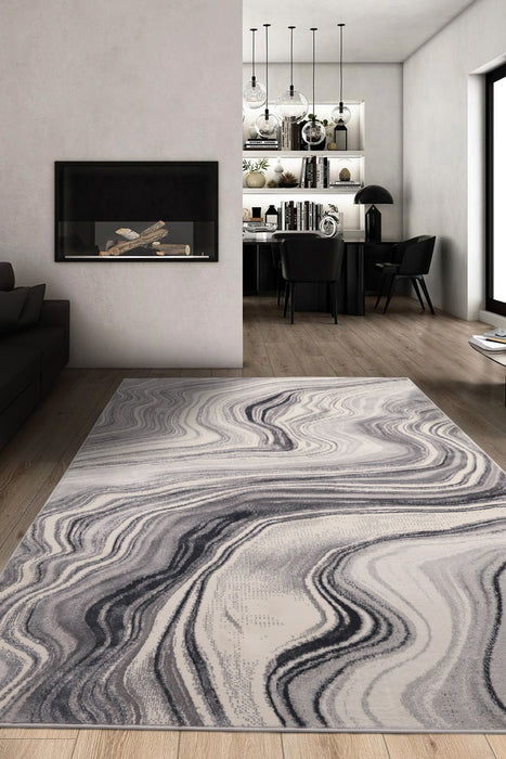 Dusk Watercolour Grey Rugs