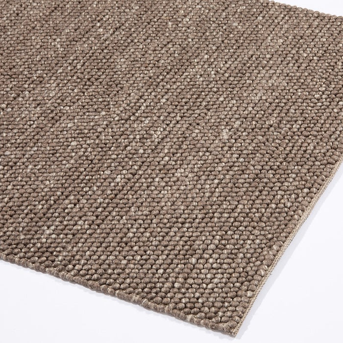 Delilah Mayfair Motted Pebble Wool Rugs in Taupe