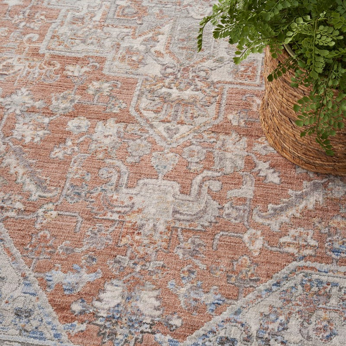 Elegant Heirlooms ELH01 Traditional Persian Rugs by Nourison in Blue Multi