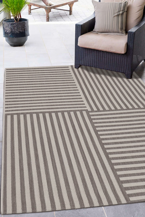 County Multi Stripe Natural Rugs